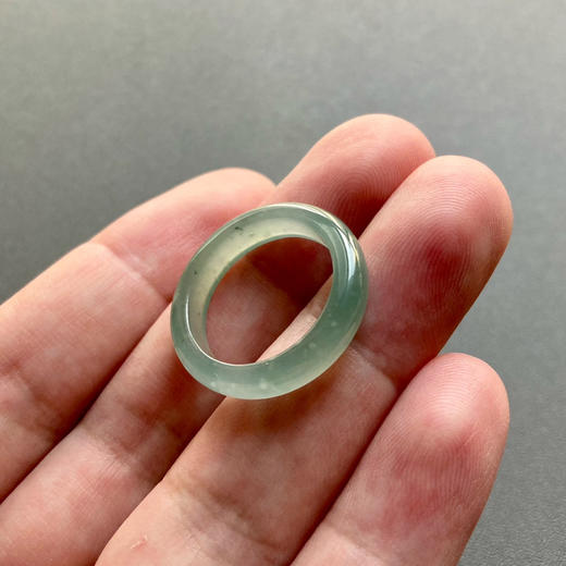 高冰种淡晴水翡翠指环戒指14 商品图4