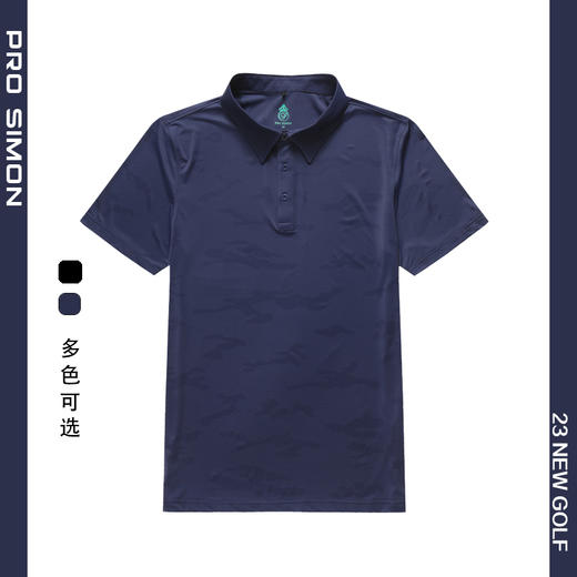 BMS-110A（PROSIMON高尔夫男款春夏短袖提花Polo衫） 商品图0