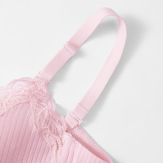 都市丽人自然舒适内衣AB中厚3/4杯蕾丝文胸三排树脂胶圈LB212A 商品图2