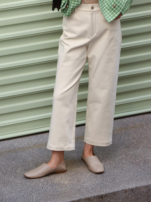 HeyDress直筒休闲裤女春季高腰宽松显瘦九分裤弹力百搭小个子裤子 商品图4