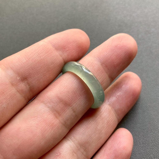 高冰种淡晴水翡翠指环戒指14 商品图6