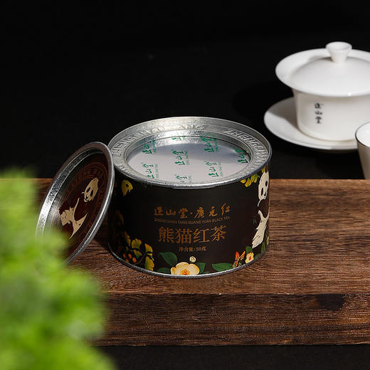 正山堂骏眉中国 广元红熊猫红茶 四川特级茶叶罐装50g 商品图2