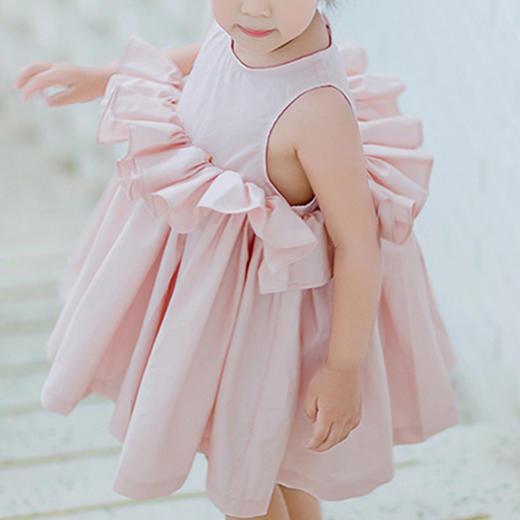 裁缝学苑TG103女夏装新款女童连衣裙公主裙无袖纯色花瓣裙子纸样 商品图4