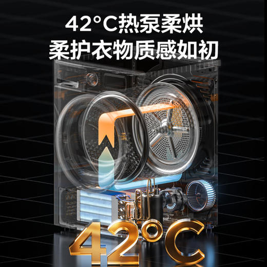 美的（Midea）洗烘套装 10kg滚筒洗衣机全自动+热泵烘干机 智能 初见系列MG100V70WD5+MH100VTH707WY-T05S 商品图2