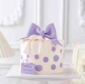 【紫色爱恋】叮当CAKE爆款生日蛋糕-鲜果奶油蛋糕