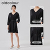 oldcolour2023春季新款时尚气质收腰V领A字短款连衣裙女O12103249 商品缩略图2