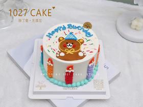 1027CAKE |  手绘蛋糕 ins风  小熊