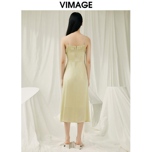 VIMAGE纬漫纪夏季新款显瘦洋气吊带连衣裙V1907515 商品图4