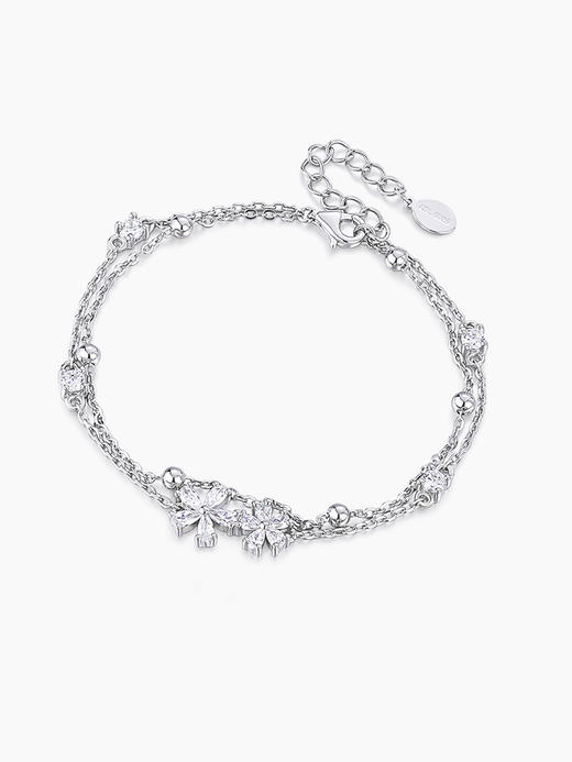 卡蒂罗樱花手链女生纯银轻奢小众设计2023年新款闺蜜手链送女友 商品图1