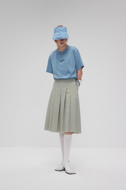 金属logo抽绳短T恤 商品图0