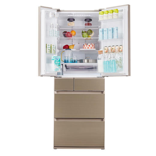 松下（Panasonic）NR-F507HX-N5 496升日本进口六门冰箱 自动制冰 除菌除臭 WIFI智控 流沙金色企业专享 商品图3