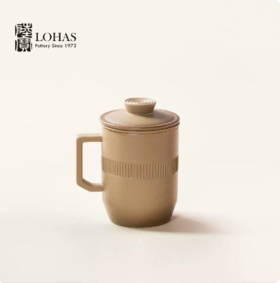 陆宝陶瓷茶杯男办公室泡茶杯合意盖杯茶水分离喝水杯子大容量水杯