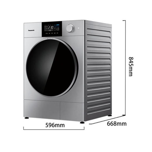 Panasonic松下高端ALPHA热泵式烘干机 保时捷设计 10kg大容烘干 衣干即停 原装松下双转子变频压缩机 NH-D1 商品图5