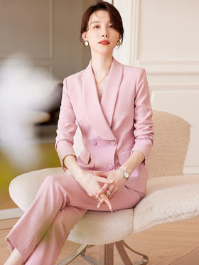 西装套装女小外套秋冬设计感时尚主持人艺考工装西服休闲上衣厚