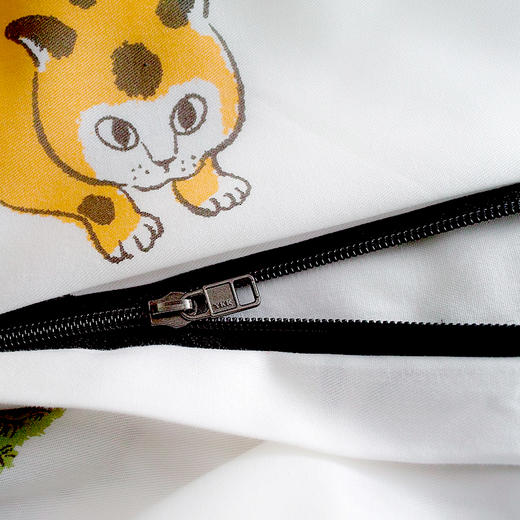 【幸运土猫】松林喵猫如茉全棉纯棉猫三四件套件柔软被套原创设计 商品图3