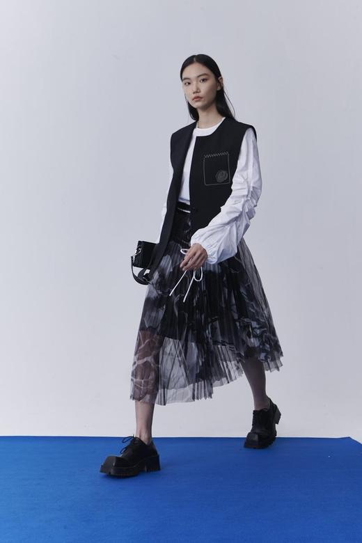 袖子抽褶上衣 商品图0