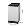 松下爱妻号8/9公斤大容量 全自动波轮洗衣 一键智洗 智能感知水位 洗脱一体泡沫净节能升级玻璃盖板 泡沫净XQB100-H1631灰色10kg 商品缩略图2