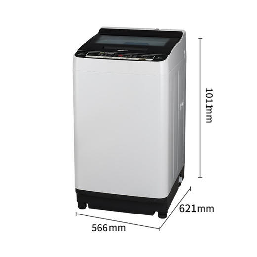 松下爱妻号8/9公斤大容量 全自动波轮洗衣 一键智洗 智能感知水位 洗脱一体泡沫净节能升级玻璃盖板 泡沫净XQB100-H1631灰色10kg 商品图2