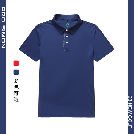 BMS-102A（PROSIMON高尔夫男款春夏短袖简约风翻领Polo衫） 商品图0