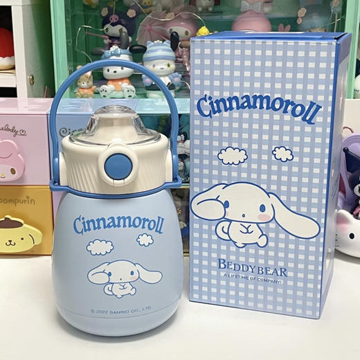 【品牌直发】【杯具熊三丽鸥玉桂狗联名系列】儿童杯复古保温水壶保温嘟嘟桶大肚杯 顽皮大耳狗/轻盈大耳狗/云朵大耳狗/运动水杯大耳狗316不锈钢 商品图9