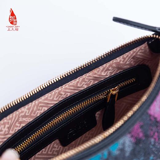 SAINTJOY/宋锦女式腋下包 虹涧蓝紫灰系列BWS21B1101 商品图7