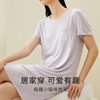 金三塔真丝针织睡裙女春夏圆领短袖裸感柔软舒适宽松亲子家居睡衣  YZFDA301 商品缩略图3