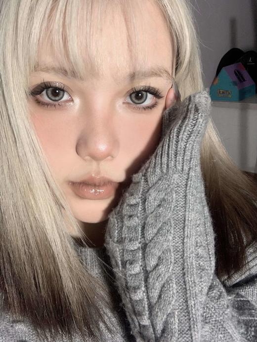 【大直径】LOVEIIKIRA-奶奶灰-14.5mm【年抛 0-800度 无525/575】着色14.0mm 商品图2