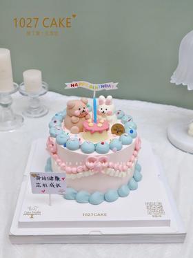 1027CAKE | 立体小动物蛋糕 小熊 小兔
