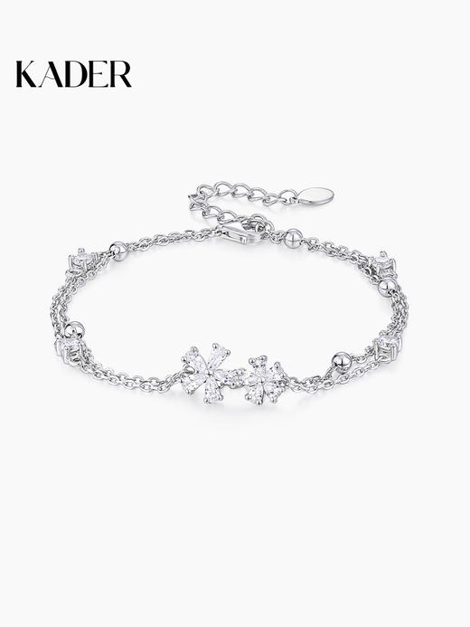 卡蒂罗樱花手链女生纯银轻奢小众设计2023年新款闺蜜手链送女友 商品图0