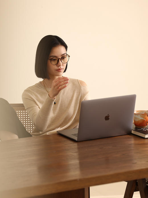 HeyDress法式针织衫女春季圆领露肩设计感宽松T恤小众打底衫上衣 商品图4