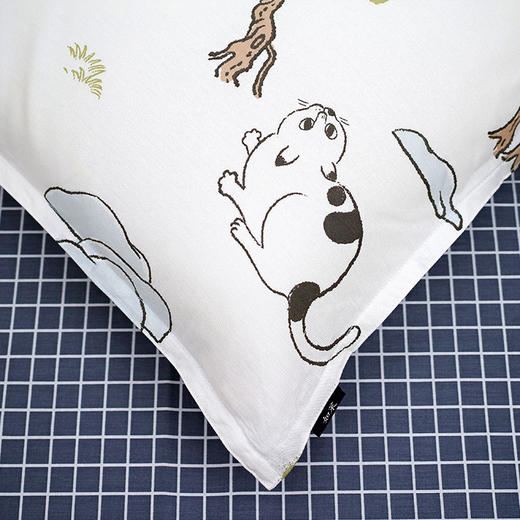 【幸运土猫】松林喵猫如茉全棉纯棉猫三四件套件柔软被套原创设计 商品图4