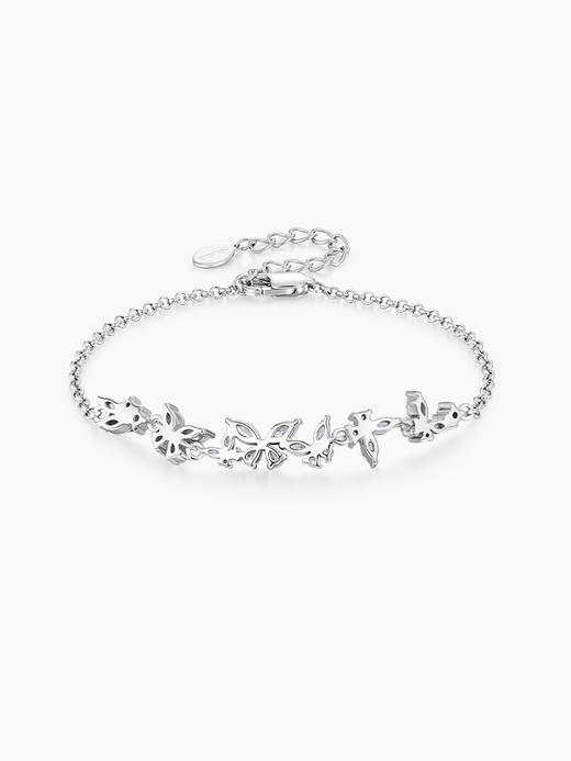 卡蒂罗闪闪蝶舞手链女生纯银轻奢小众2023年新款情人节礼物送女友 商品图3