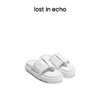 【下架】lost in echo 2023春夏新款鱼骨鞋面铆钉分趾拖鞋木底拖鞋 商品缩略图0