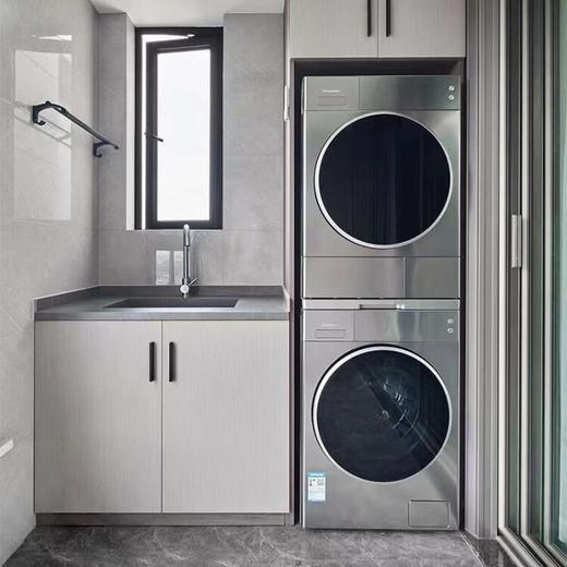 松下(Panasonic)洗烘套装10kg滚筒洗衣变频+9kg热泵干衣烘干 纳诺怡护衣自动投放 NH-9098P（L169套装） 商品图6