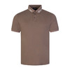 EMPORIO ARMANI 阿玛尼 男士标志衣领丝光珠地布短袖 Polo 衫 浅咖色 3R1FG4 1JTKZ 01F0 商品缩略图0