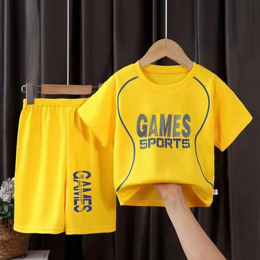 【夏季新款】男童速干衣儿童运动套装夏季男女童篮球服中大童短袖洋气足球服 商品图3