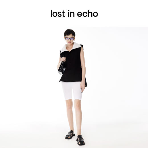 [捡漏价]lost in echo设计师品牌方头铆钉平底编织罗马凉鞋包头黑色鞋子女 商品图2