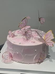 少女心蝴蝶蛋糕