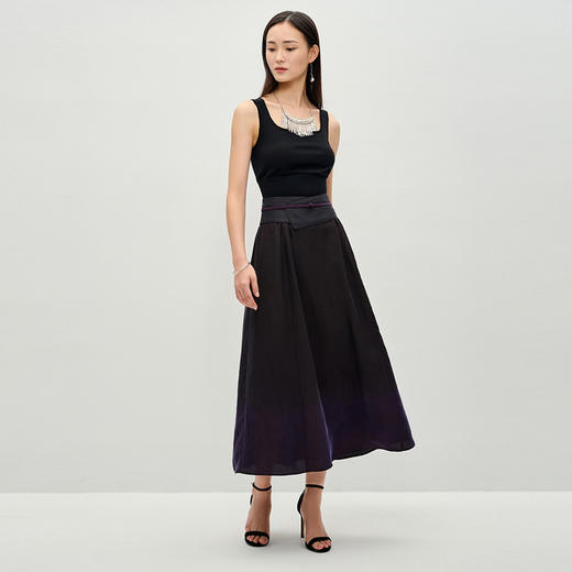 TANGY Collection/天意精品莨绸香云纱吊染半裙 商品图1