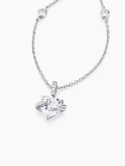 卡蒂罗爱心星球项链女款纯银轻奢小众锁骨链首饰品生日礼物送女友 商品图1