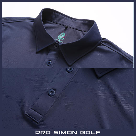 BMS-110A（PROSIMON高尔夫男款春夏短袖提花Polo衫） 商品图2