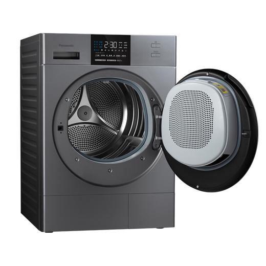 松下 (Panasonic) 9kg热泵大风烘干机 40分钟快烘 NH-EH900G 银色 商品图4