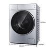 松下（Panasonic）XQG100-LD169 10公斤洗烘一体全自动滚筒洗衣机纳诺怡X 智能投放循环喷淋 光动银 企业专享 商品缩略图1