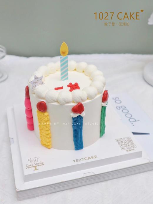 1027CAKE | 简洁 简约 彩色蜡烛 商品图0