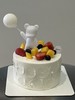 简约白色气球小熊水果蛋糕（动物奶油） 商品缩略图0