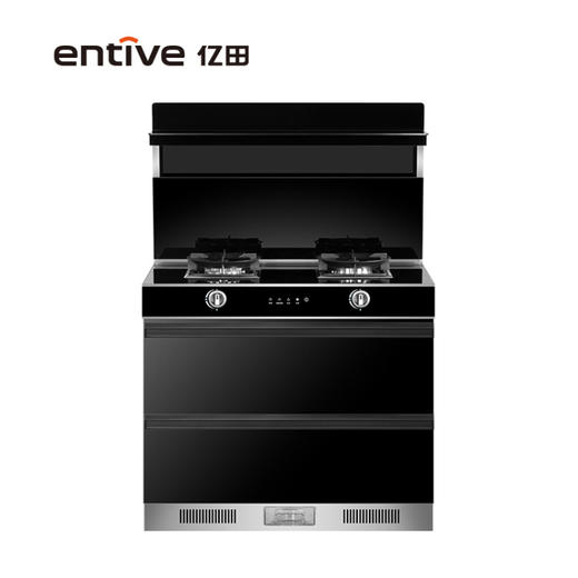 亿田（entive）ZM903X集成灶 保洁烘干柜 大容量烘干碗柜 集成灶一体灶家用防护 钢化玻璃台面 （天然气) 商品图3