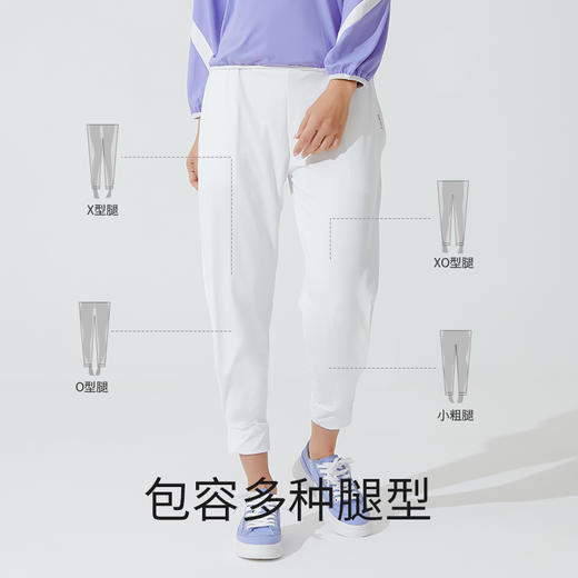 Supield素湃黑科技全波段防晒裤大褶皱休闲裤女夏季薄款凉感女裤 商品图1