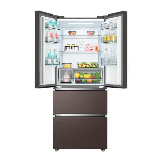 美的(Midea)400升家用多门冰箱双变频节能风冷无霜铂金净味BCD-400WFGPZM(E) BCD-400WFGPZM(E) 商品图2