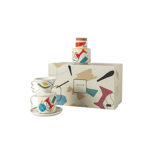 创意有趣 JOYYE 乐天派手绘咖啡杯套组 商品图1