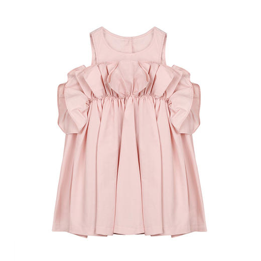 裁缝学苑TG103女夏装新款女童连衣裙公主裙无袖纯色花瓣裙子纸样 商品图5